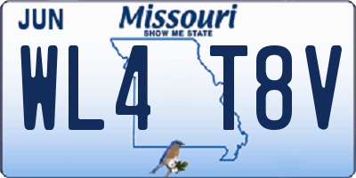 MO license plate WL4T8V