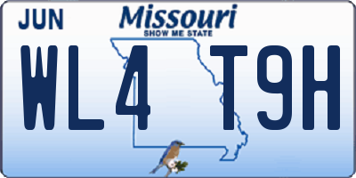 MO license plate WL4T9H