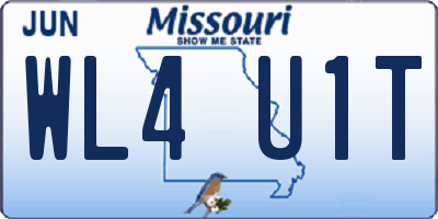 MO license plate WL4U1T