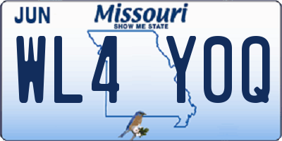 MO license plate WL4Y0Q