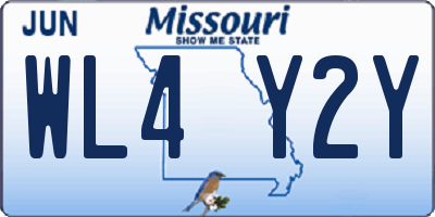 MO license plate WL4Y2Y