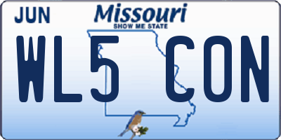 MO license plate WL5C0N