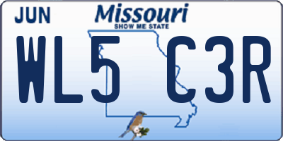 MO license plate WL5C3R