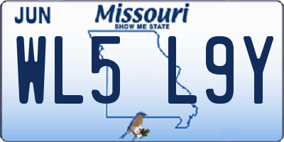 MO license plate WL5L9Y