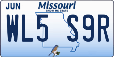 MO license plate WL5S9R
