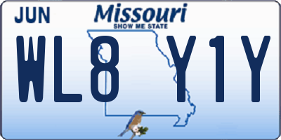 MO license plate WL8Y1Y