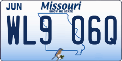 MO license plate WL9O6Q