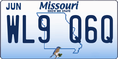 MO license plate WL9Q6Q