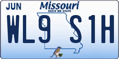 MO license plate WL9S1H