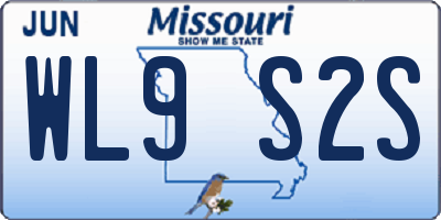 MO license plate WL9S2S