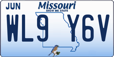 MO license plate WL9Y6V
