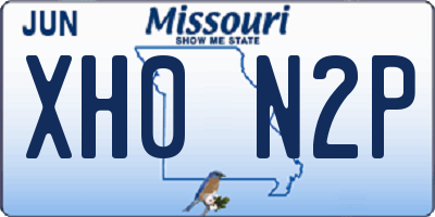 MO license plate XH0N2P