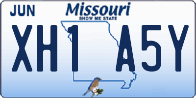 MO license plate XH1A5Y
