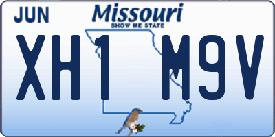 MO license plate XH1M9V