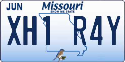 MO license plate XH1R4Y