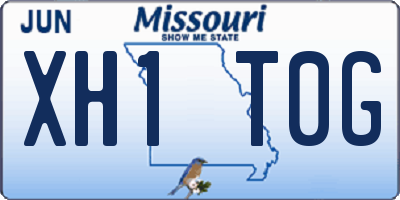 MO license plate XH1T0G