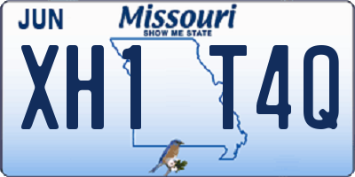 MO license plate XH1T4Q