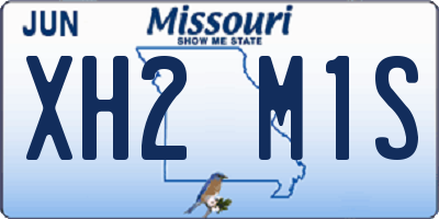 MO license plate XH2M1S