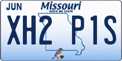 MO license plate XH2P1S