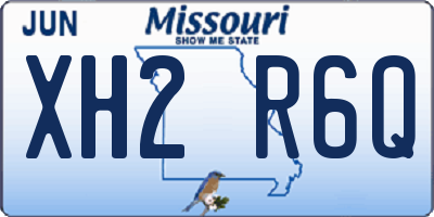 MO license plate XH2R6Q