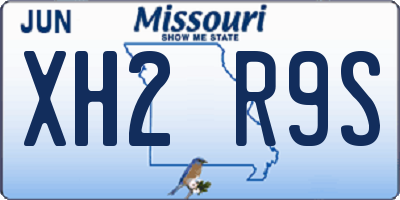 MO license plate XH2R9S
