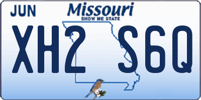 MO license plate XH2S6Q