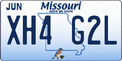 MO license plate XH4G2L