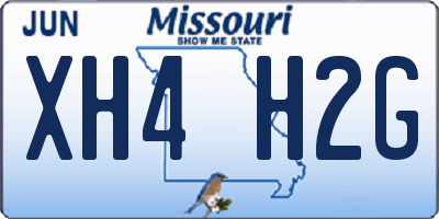 MO license plate XH4H2G