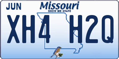 MO license plate XH4H2Q