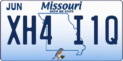 MO license plate XH4I1Q