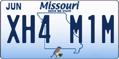 MO license plate XH4M1M