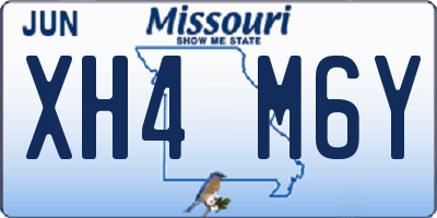 MO license plate XH4M6Y
