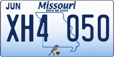 MO license plate XH4O5O