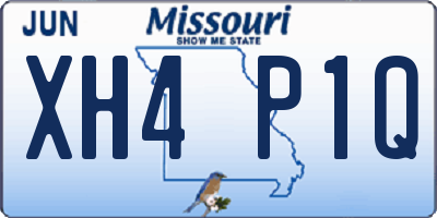 MO license plate XH4P1Q