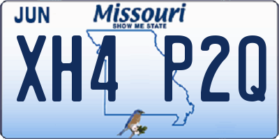 MO license plate XH4P2Q