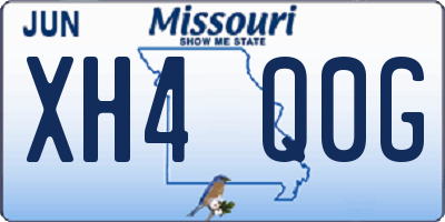 MO license plate XH4Q0G