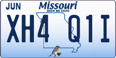MO license plate XH4Q1I