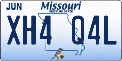 MO license plate XH4Q4L