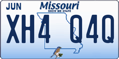 MO license plate XH4Q4Q