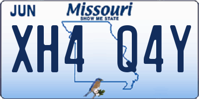 MO license plate XH4Q4Y