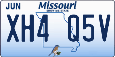 MO license plate XH4Q5V