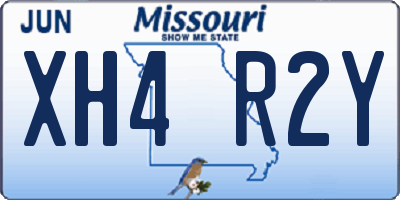 MO license plate XH4R2Y