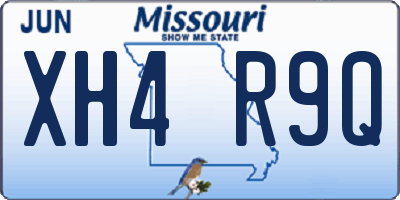 MO license plate XH4R9Q