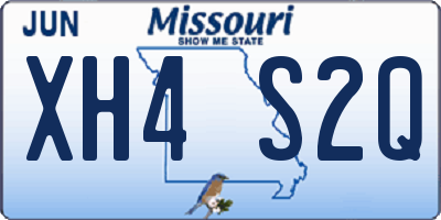 MO license plate XH4S2Q