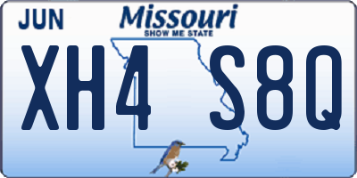 MO license plate XH4S8Q