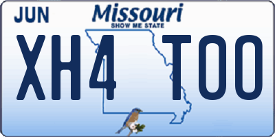 MO license plate XH4T0O