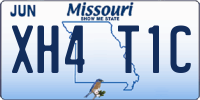 MO license plate XH4T1C