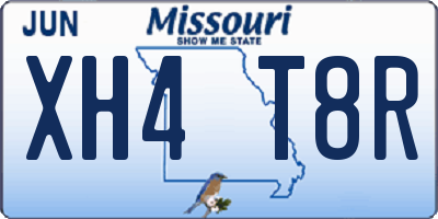 MO license plate XH4T8R