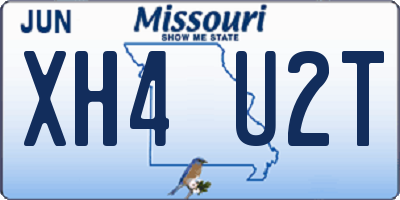 MO license plate XH4U2T