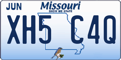 MO license plate XH5C4Q